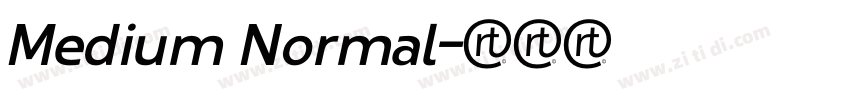 Medium Normal字体转换 Medium Normal字体转换